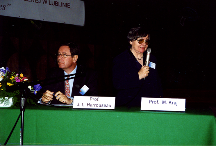 II Międzynarodowa Konferencja w Lublinie, 1997. Prof. M. Kraj J.L. Harrouseau